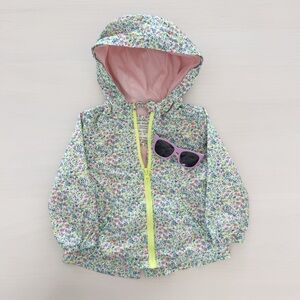 Spring set Floral Zara Jacket 12/18M with Pink Babiators Sunglasses 0-2Y